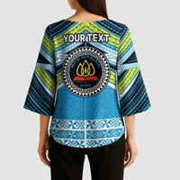 Personalised Tonga Lavengamalie College Kimono Sleeve Blouse Polynesian Ngatu Tribal LT9 - Polynesian Pride