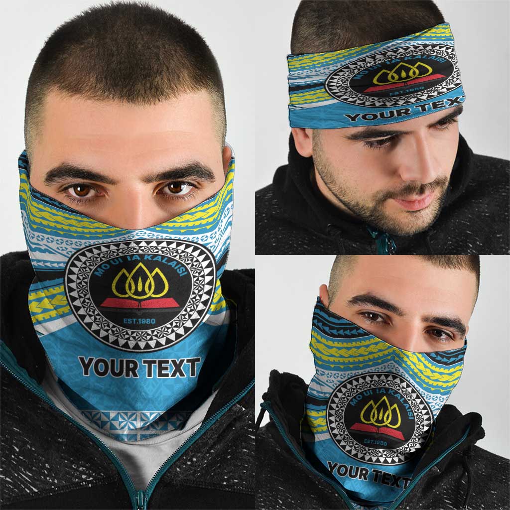 Personalised Tonga Lavengamalie College Neck Gaiter Polynesian Ngatu Tribal - Polynesian Pride
