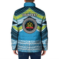 Personalised Tonga Lavengamalie College Padded Jacket Polynesian Ngatu Tribal LT9 - Polynesian Pride
