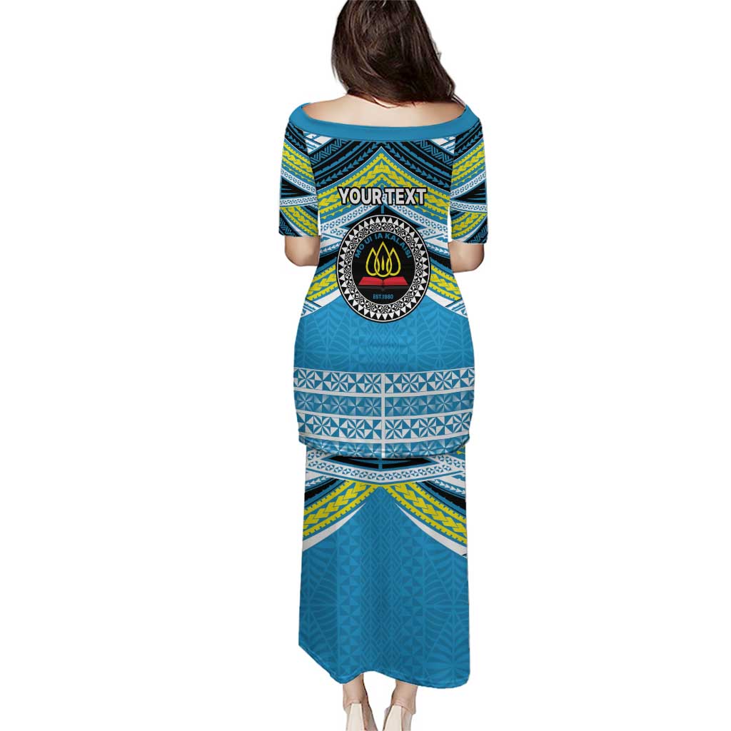 Personalised Tonga Lavengamalie College Puletasi Polynesian Ngatu Tribal