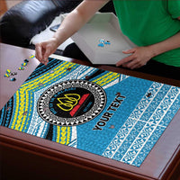 Personalised Tonga Lavengamalie College Puzzle Polynesian Ngatu Tribal LT9 - Polynesian Pride