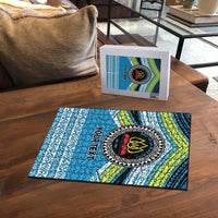 Personalised Tonga Lavengamalie College Puzzle Polynesian Ngatu Tribal LT9 - Polynesian Pride