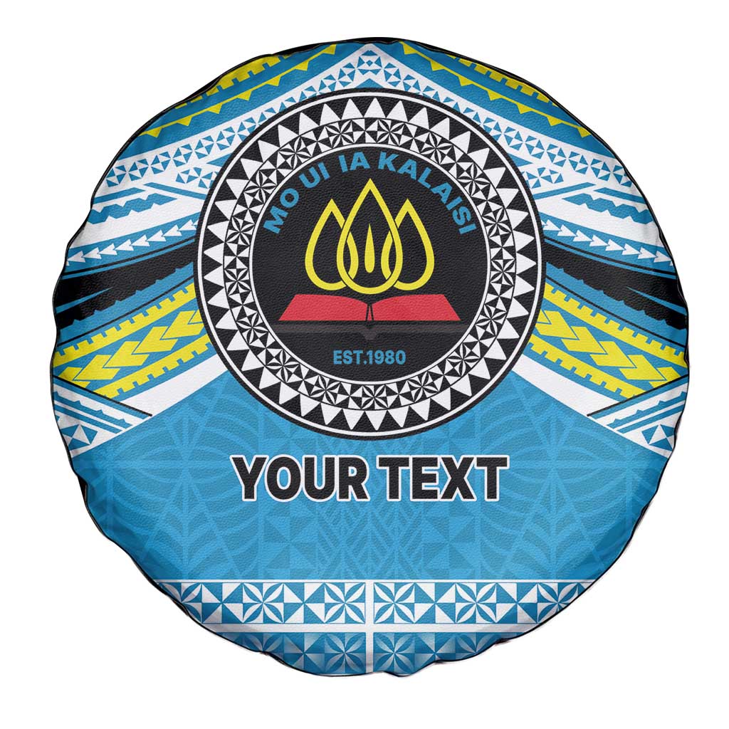 Personalised Tonga Lavengamalie College Spare Tire Cover Polynesian Ngatu Tribal