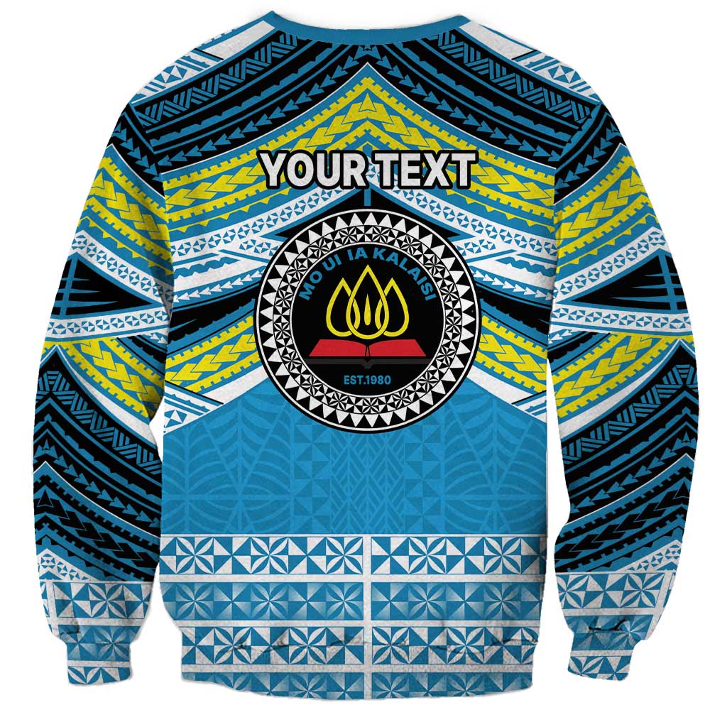 Personalised Tonga Lavengamalie College Sweatshirt Polynesian Ngatu Tribal LT9 - Polynesian Pride