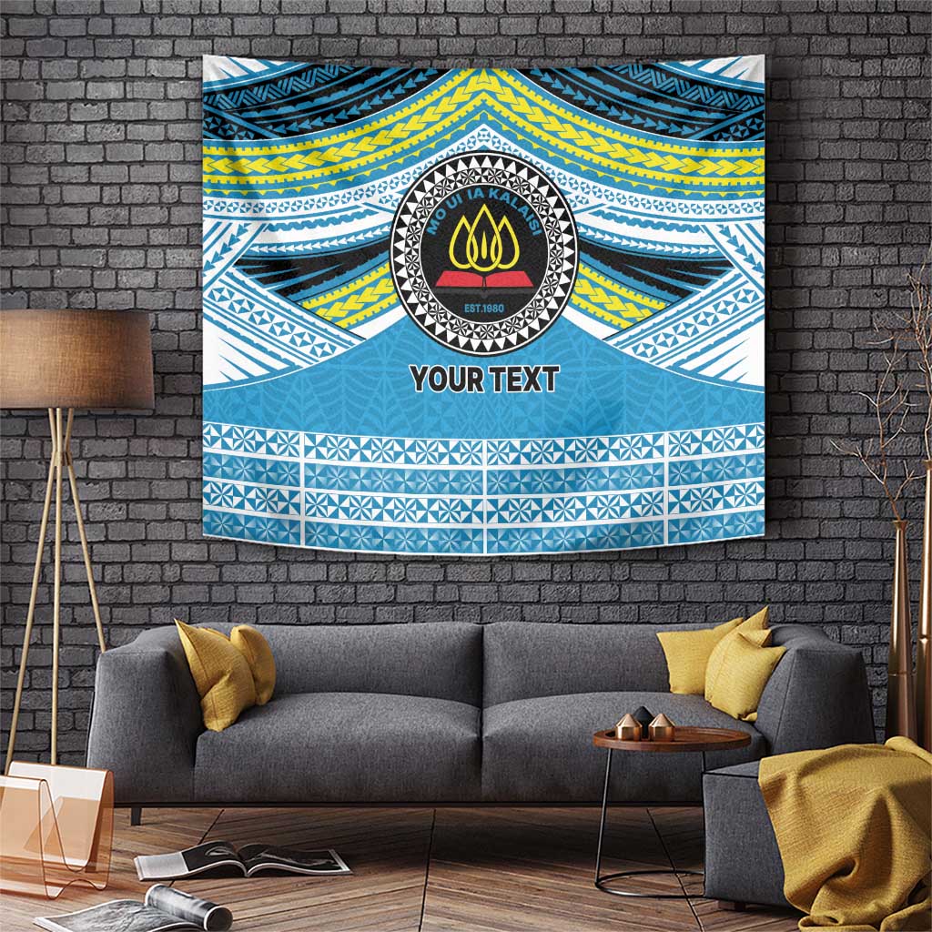 Personalised Tonga Lavengamalie College Tapestry Polynesian Ngatu Tribal