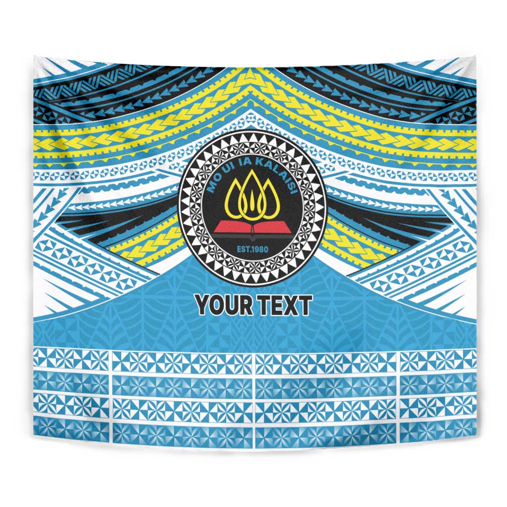 Personalised Tonga Lavengamalie College Tapestry Polynesian Ngatu Tribal