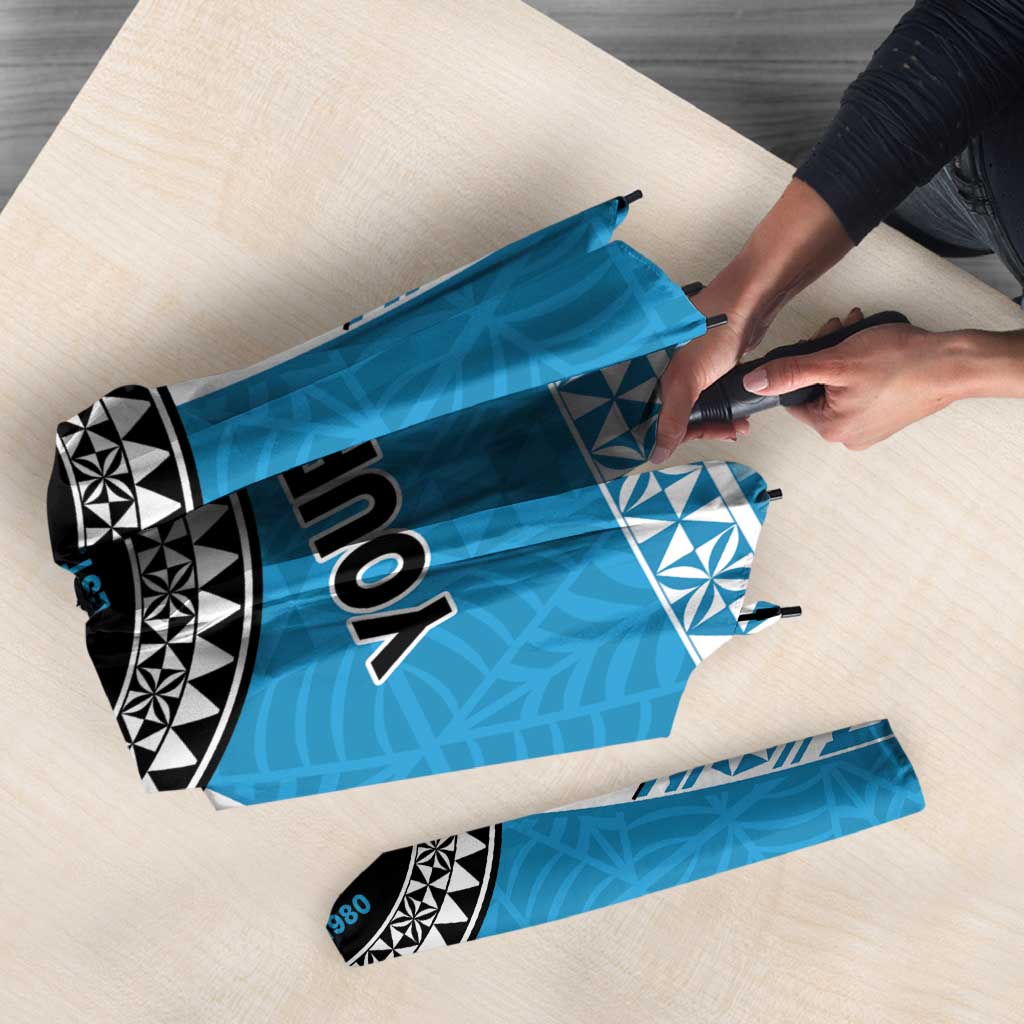 Personalised Tonga Lavengamalie College Umbrella Polynesian Ngatu Tribal LT9 - Polynesian Pride
