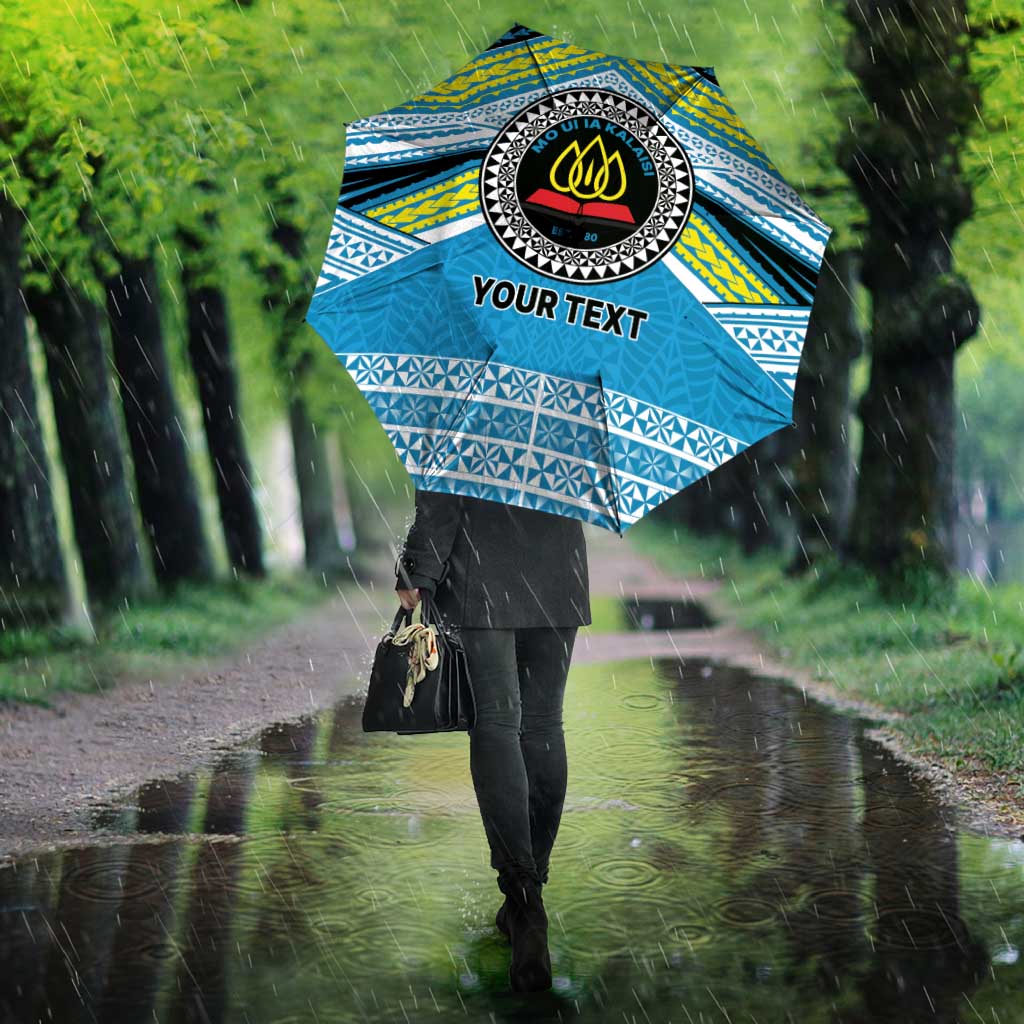 Personalised Tonga Lavengamalie College Umbrella Polynesian Ngatu Tribal LT9 - Polynesian Pride