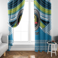 Personalised Tonga Lavengamalie College Window Curtain Polynesian Ngatu Tribal LT9 - Polynesian Pride