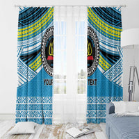 Personalised Tonga Lavengamalie College Window Curtain Polynesian Ngatu Tribal LT9 - Polynesian Pride