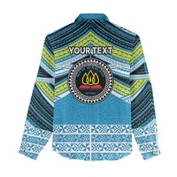 Personalised Tonga Lavengamalie College Women Casual Shirt Polynesian Ngatu Tribal