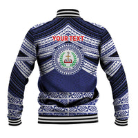 Personalised Tonga Sia'atoutai Theological College Baseball Jacket Polynesian Ngatu Tribal LT9 - Polynesian Pride