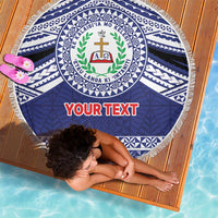 Personalised Tonga Sia'atoutai Theological College Beach Blanket Polynesian Ngatu Tribal LT9 - Polynesian Pride