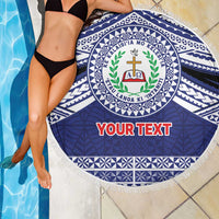 Personalised Tonga Sia'atoutai Theological College Beach Blanket Polynesian Ngatu Tribal LT9 - Polynesian Pride