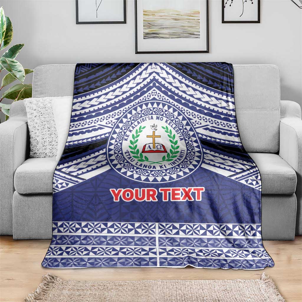 Personalised Tonga Sia'atoutai Theological College Blanket Polynesian Ngatu Tribal LT9 - Polynesian Pride