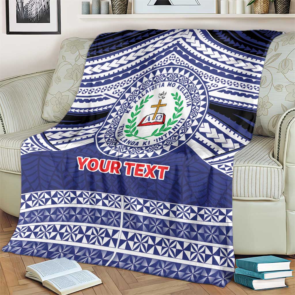 Personalised Tonga Sia'atoutai Theological College Blanket Polynesian Ngatu Tribal LT9 - Polynesian Pride