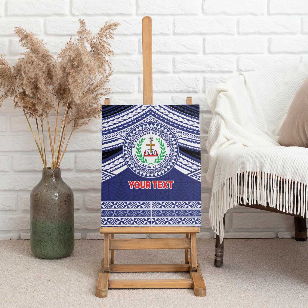 Personalised Tonga Sia'atoutai Theological College Canvas Wall Art Polynesian Ngatu Tribal LT9 - Polynesian Pride
