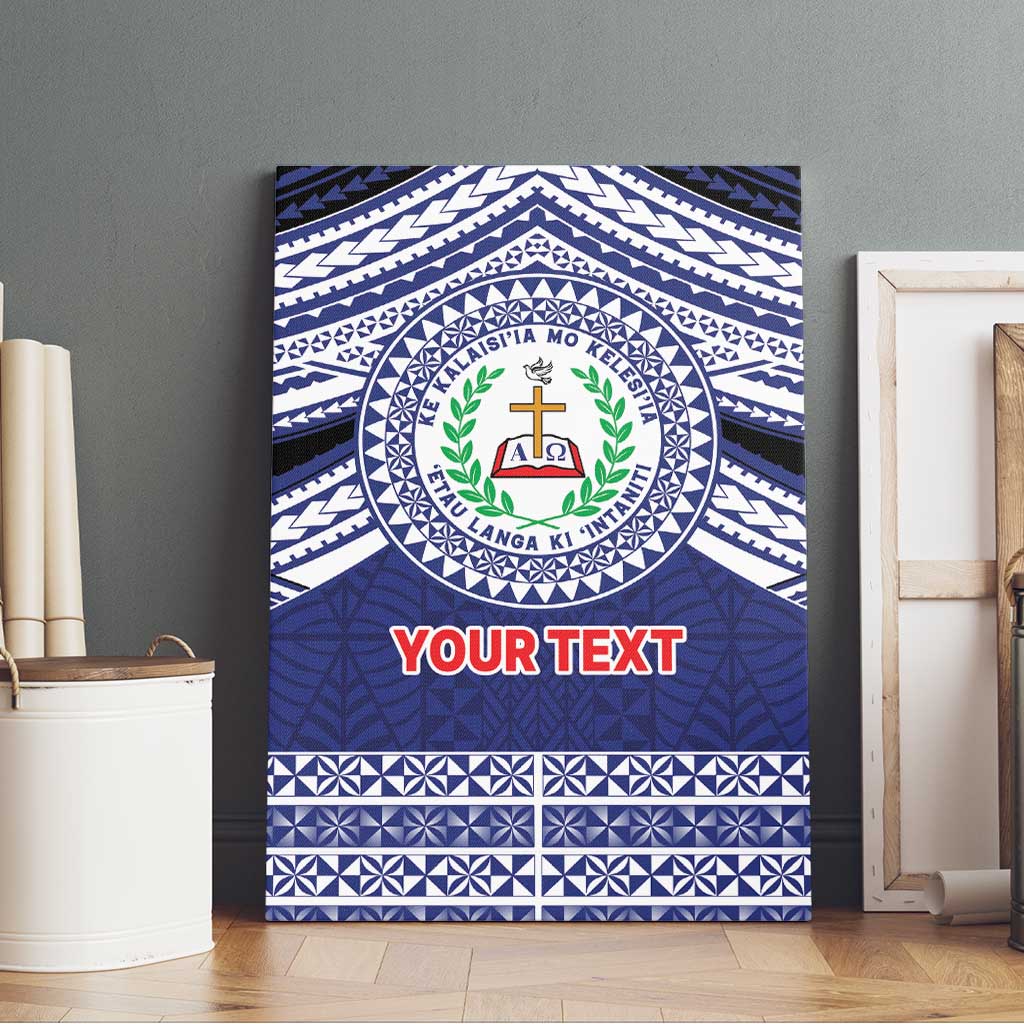 Personalised Tonga Sia'atoutai Theological College Canvas Wall Art Polynesian Ngatu Tribal LT9 - Polynesian Pride