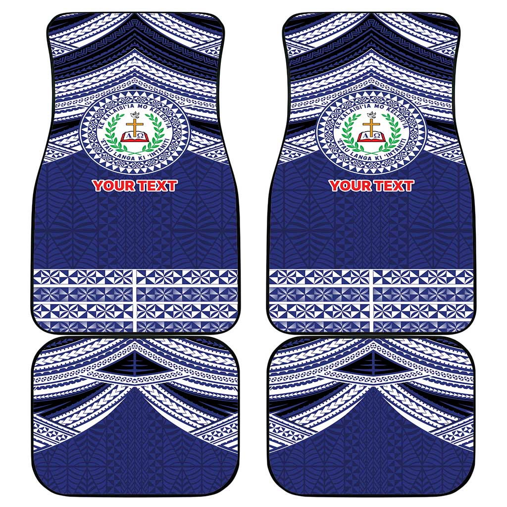 Personalised Tonga Sia'atoutai Theological College Car Mats Polynesian Ngatu Tribal LT9 - Polynesian Pride