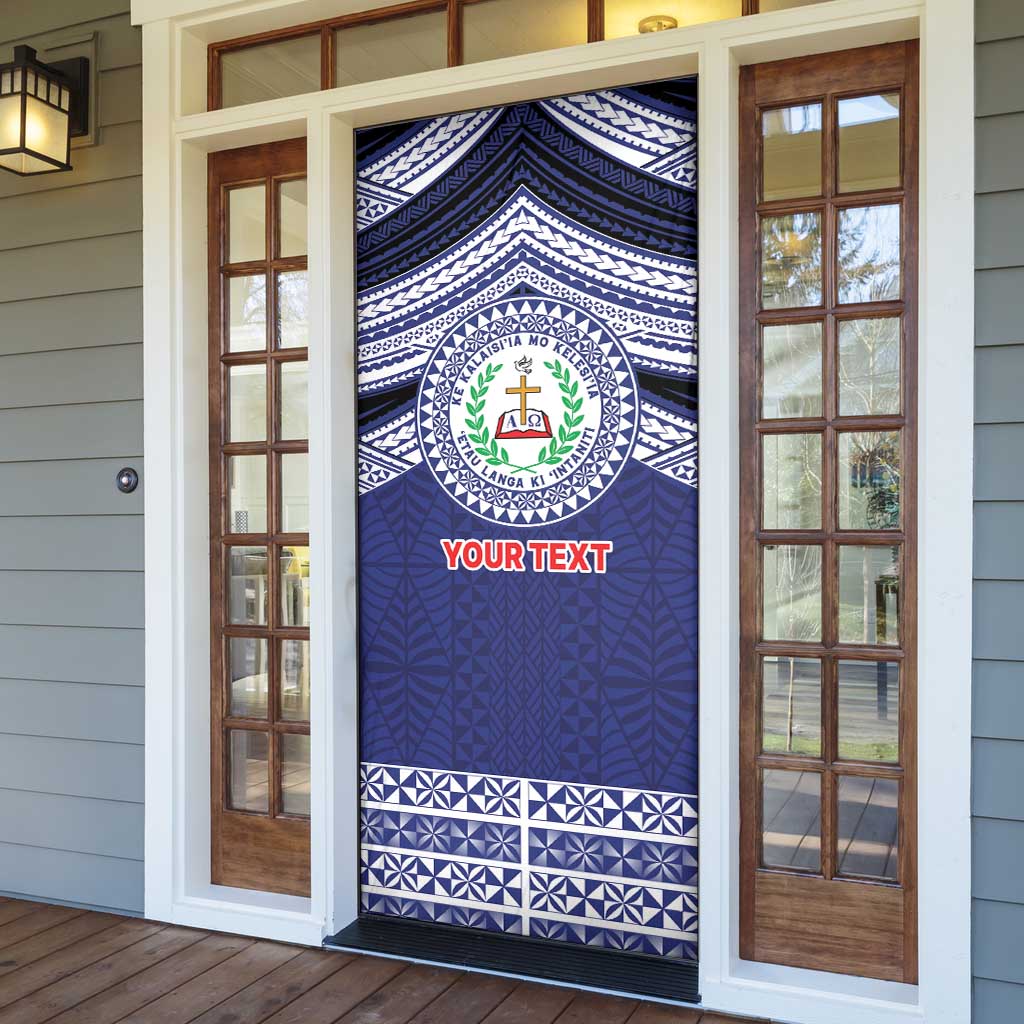Personalised Tonga Sia'atoutai Theological College Door Cover Polynesian Ngatu Tribal LT9 - Polynesian Pride
