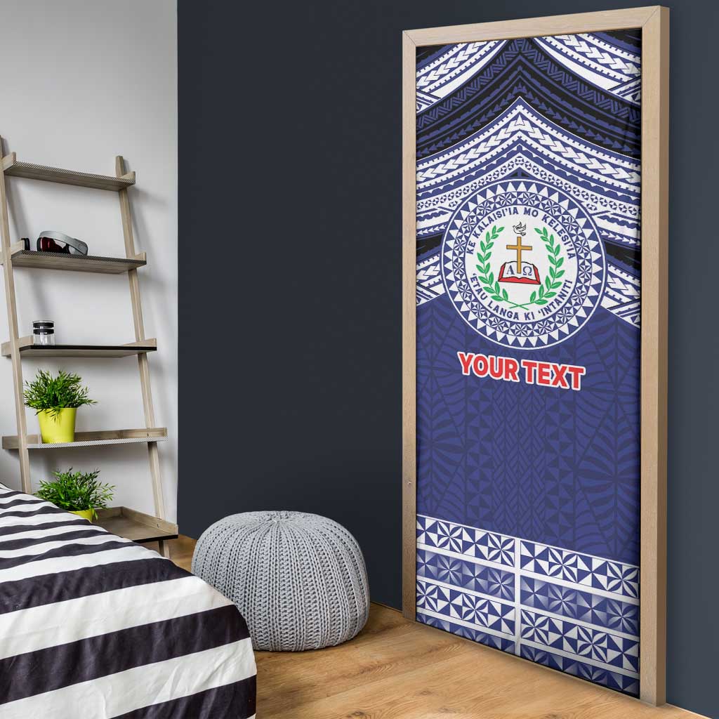 Personalised Tonga Sia'atoutai Theological College Door Cover Polynesian Ngatu Tribal LT9 - Polynesian Pride