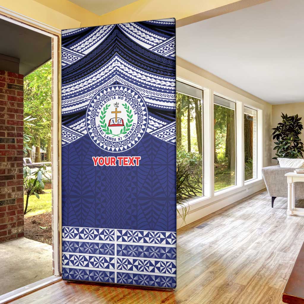 Personalised Tonga Sia'atoutai Theological College Door Cover Polynesian Ngatu Tribal LT9 - Polynesian Pride