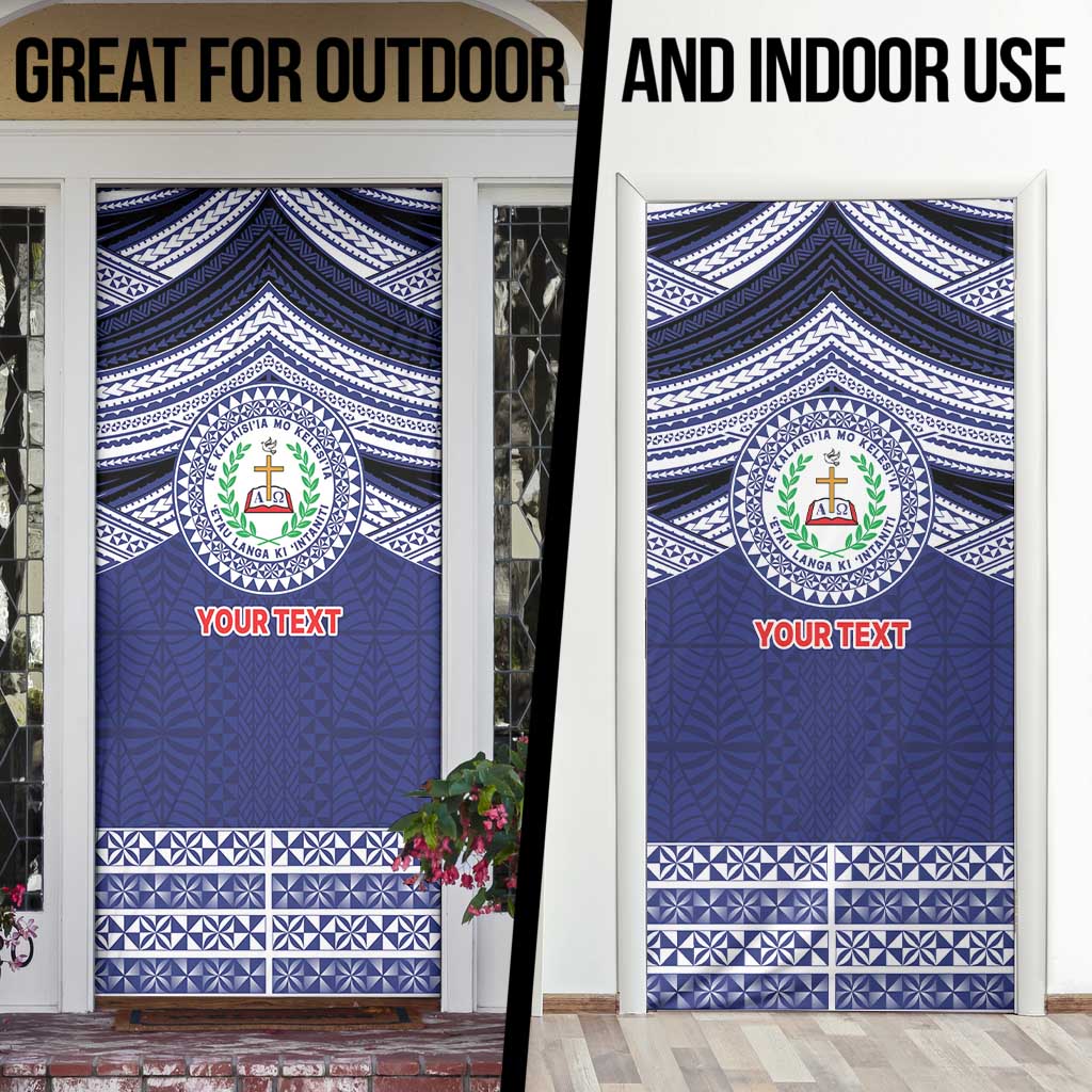 Personalised Tonga Sia'atoutai Theological College Door Cover Polynesian Ngatu Tribal LT9 - Polynesian Pride