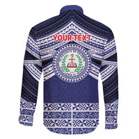 Personalised Tonga Sia'atoutai Theological College Family Matching Short Sleeve Bodycon Dress and Hawaiian Shirt Polynesian Ngatu Tribal