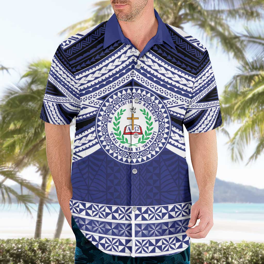 Personalised Tonga Sia'atoutai Theological College Hawaiian Shirt Polynesian Ngatu Tribal LT9 - Polynesian Pride