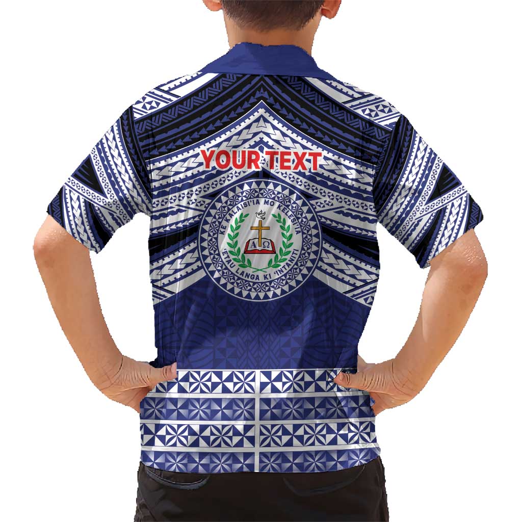 Personalised Tonga Sia'atoutai Theological College Hawaiian Shirt Polynesian Ngatu Tribal LT9 - Polynesian Pride