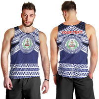 Personalised Tonga Sia'atoutai Theological College Men Tank Top Polynesian Ngatu Tribal LT9 - Polynesian Pride