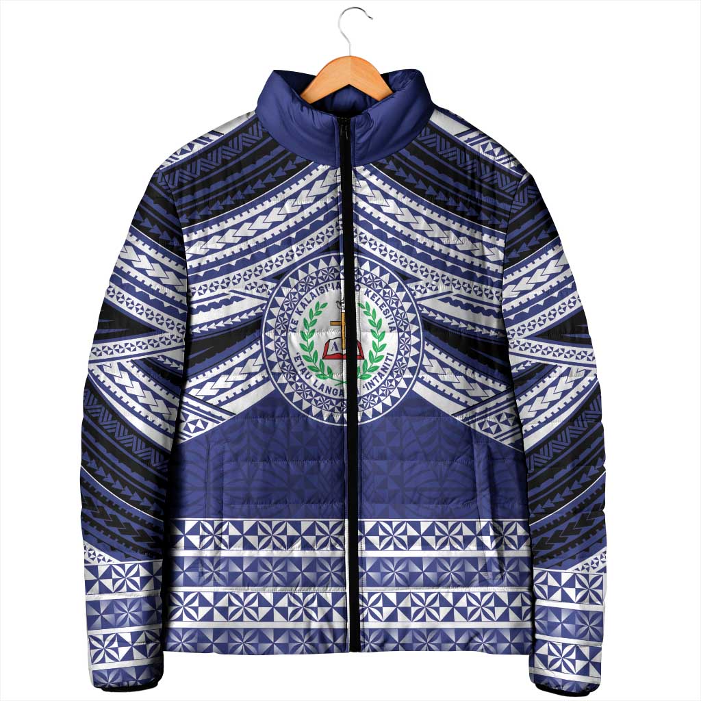 Personalised Tonga Sia'atoutai Theological College Padded Jacket Polynesian Ngatu Tribal LT9 - Polynesian Pride