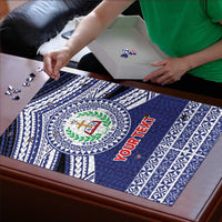 Personalised Tonga Sia'atoutai Theological College Puzzle Polynesian Ngatu Tribal LT9 - Polynesian Pride