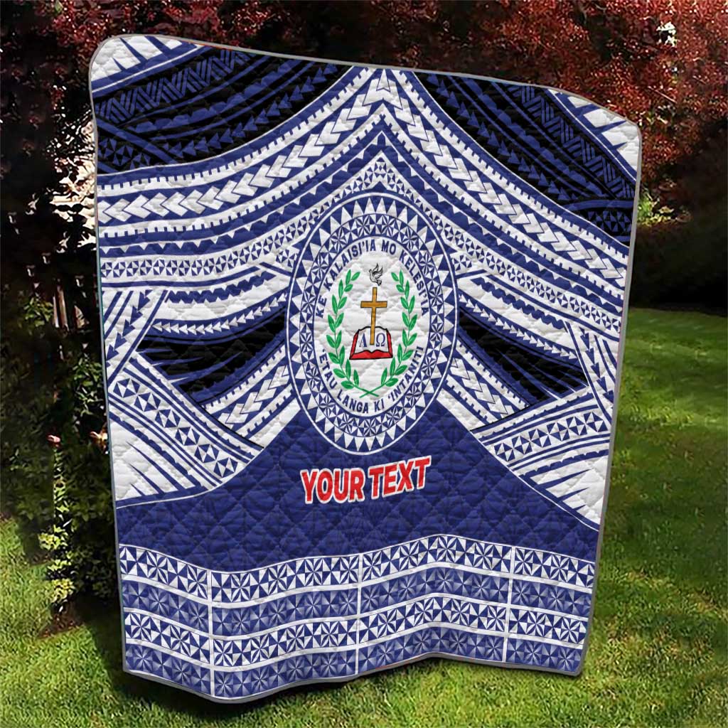 Personalised Tonga Sia'atoutai Theological College Quilt Polynesian Ngatu Tribal