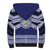 Personalised Tonga Sia'atoutai Theological College Sherpa Hoodie Polynesian Ngatu Tribal
