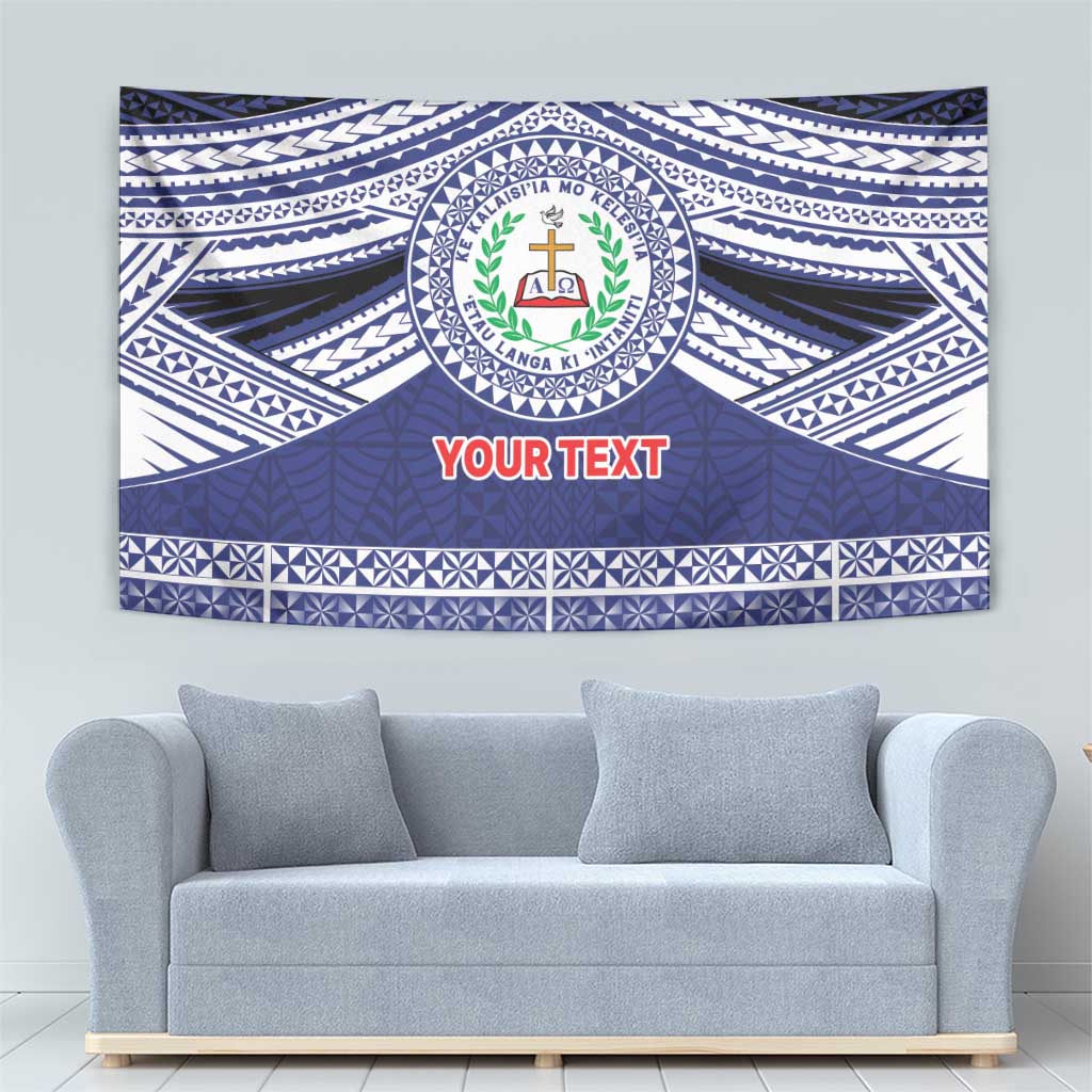 Personalised Tonga Sia'atoutai Theological College Tapestry Polynesian Ngatu Tribal
