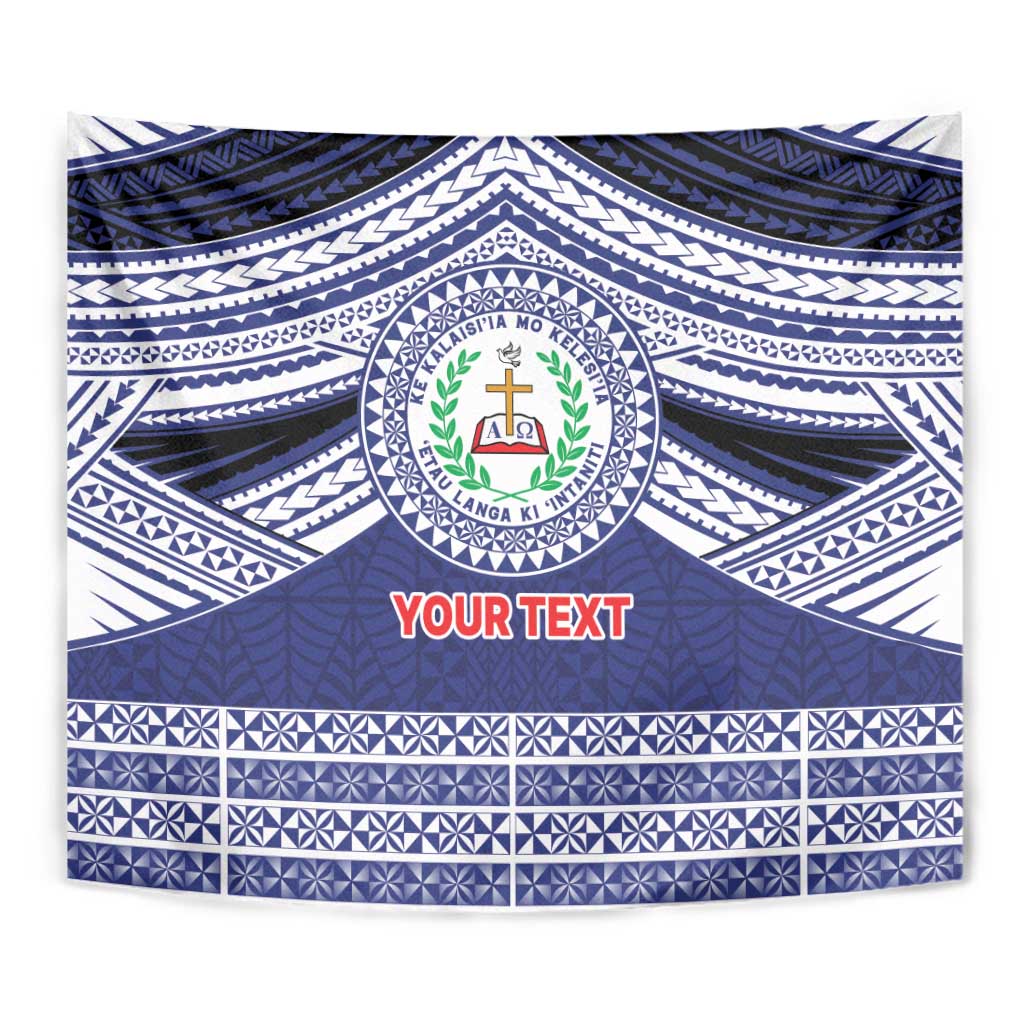 Personalised Tonga Sia'atoutai Theological College Tapestry Polynesian Ngatu Tribal