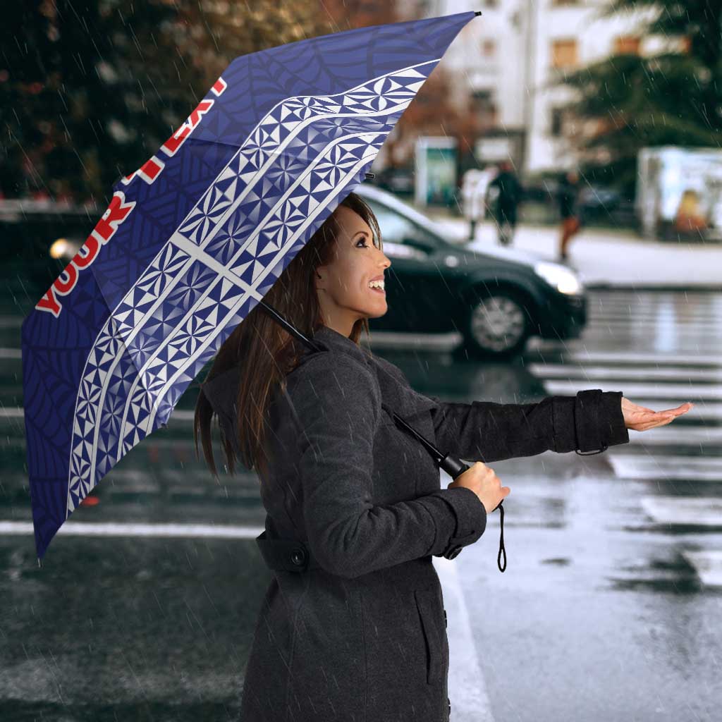 Personalised Tonga Sia'atoutai Theological College Umbrella Polynesian Ngatu Tribal LT9 - Polynesian Pride