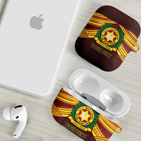 Personalised Tonga Vava'u High School AirPods Case Polynesian Ngatu Tribal - Polynesian Pride