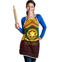 Personalised Tonga Vava'u High School Apron Polynesian Ngatu Tribal LT9 - Polynesian Pride