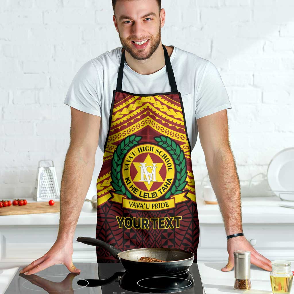 Personalised Tonga Vava'u High School Apron Polynesian Ngatu Tribal LT9 - Polynesian Pride