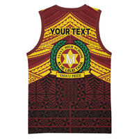 Personalised Tonga Vava'u High School Basketball Jersey Polynesian Ngatu Tribal LT9 - Polynesian Pride