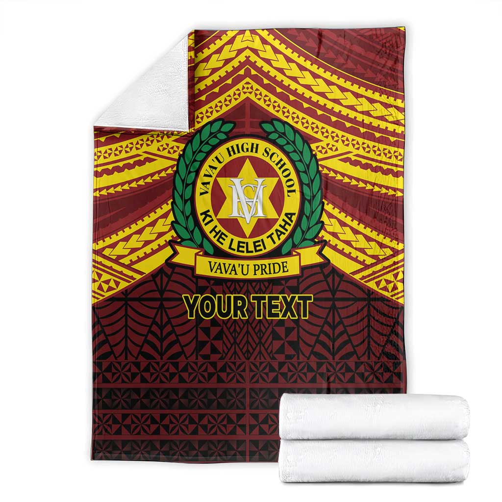 Personalised Tonga Vava'u High School Blanket Polynesian Ngatu Tribal LT9 - Polynesian Pride