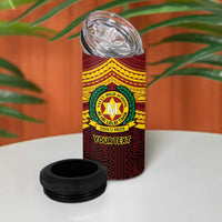 Personalised Tonga Vava'u High School 4 in 1 Can Cooler Tumbler Polynesian Ngatu Tribal LT9 - Polynesian Pride