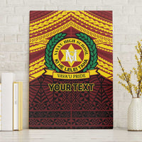 Personalised Tonga Vava'u High School Canvas Wall Art Polynesian Ngatu Tribal LT9 Without Frame Red - Polynesian Pride