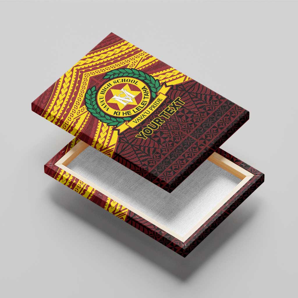 Personalised Tonga Vava'u High School Canvas Wall Art Polynesian Ngatu Tribal LT9 - Polynesian Pride