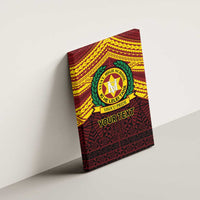 Personalised Tonga Vava'u High School Canvas Wall Art Polynesian Ngatu Tribal LT9 - Polynesian Pride