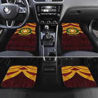 Personalised Tonga Vava'u High School Car Mats Polynesian Ngatu Tribal LT9 Set 4pcs Red - Polynesian Pride