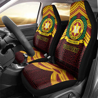 Personalised Tonga Vava'u High School Car Seat Cover Polynesian Ngatu Tribal