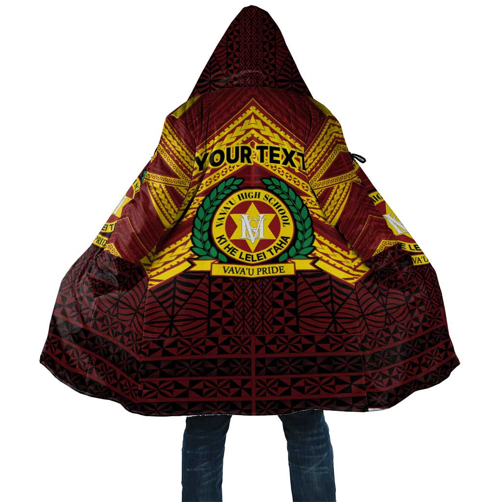 Personalised Tonga Vava'u High School Cloak Polynesian Ngatu Tribal LT9 Unisex Red - Polynesian Pride